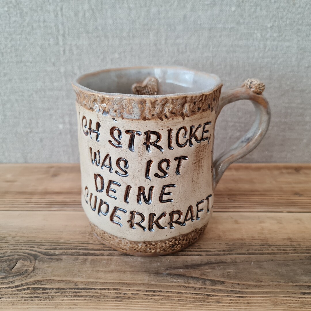 Stricktasse "Ich stricke, was ist Deinen Superkraft."