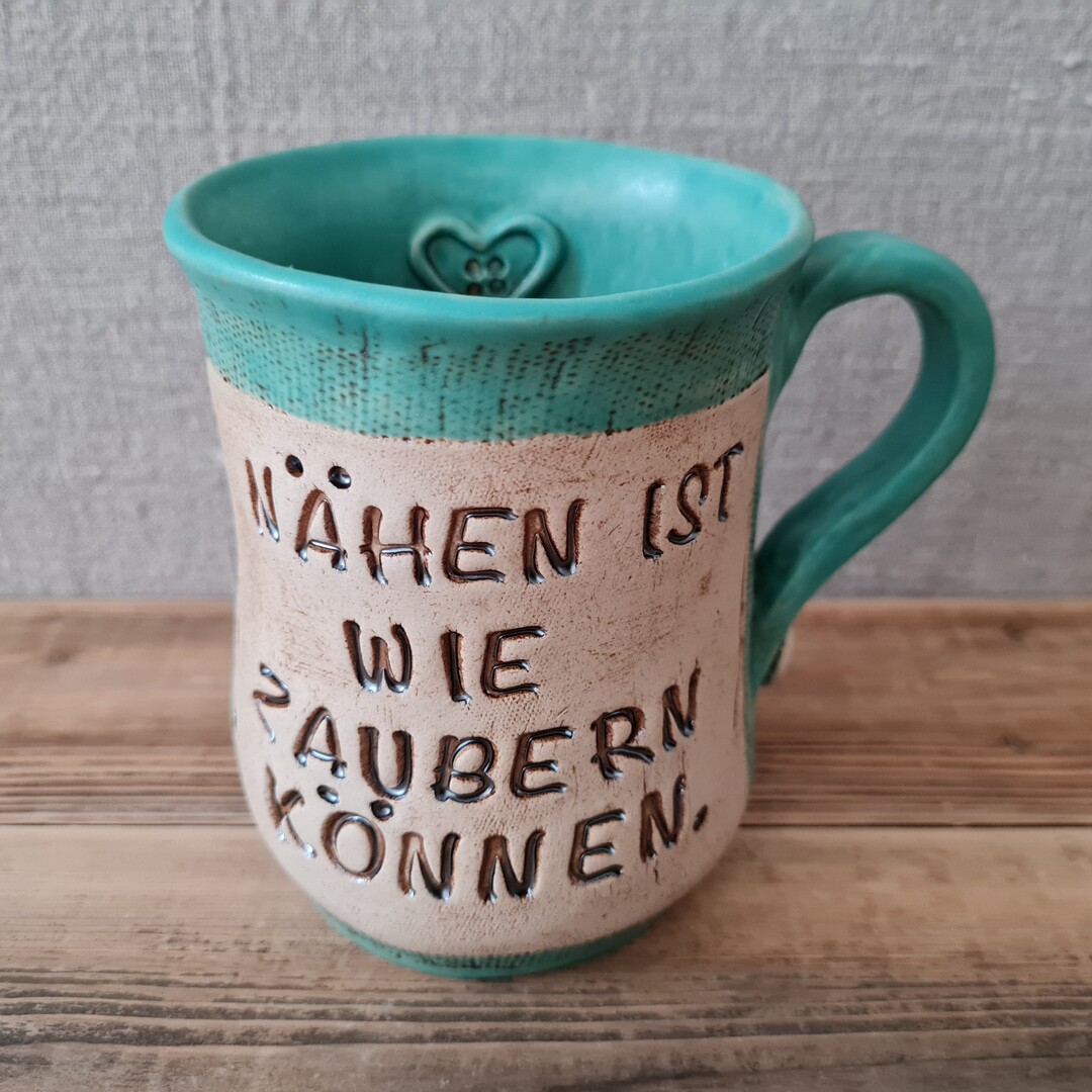 Nähtasse "Nähen ist wie zaubern können"