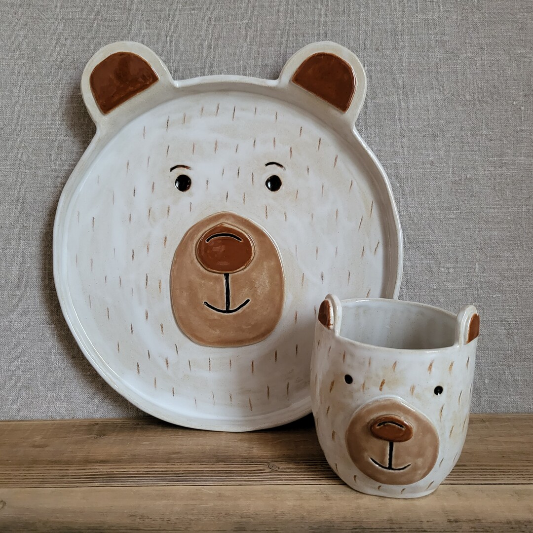 Kinderteller und Kinderbecher "Eisbär" 