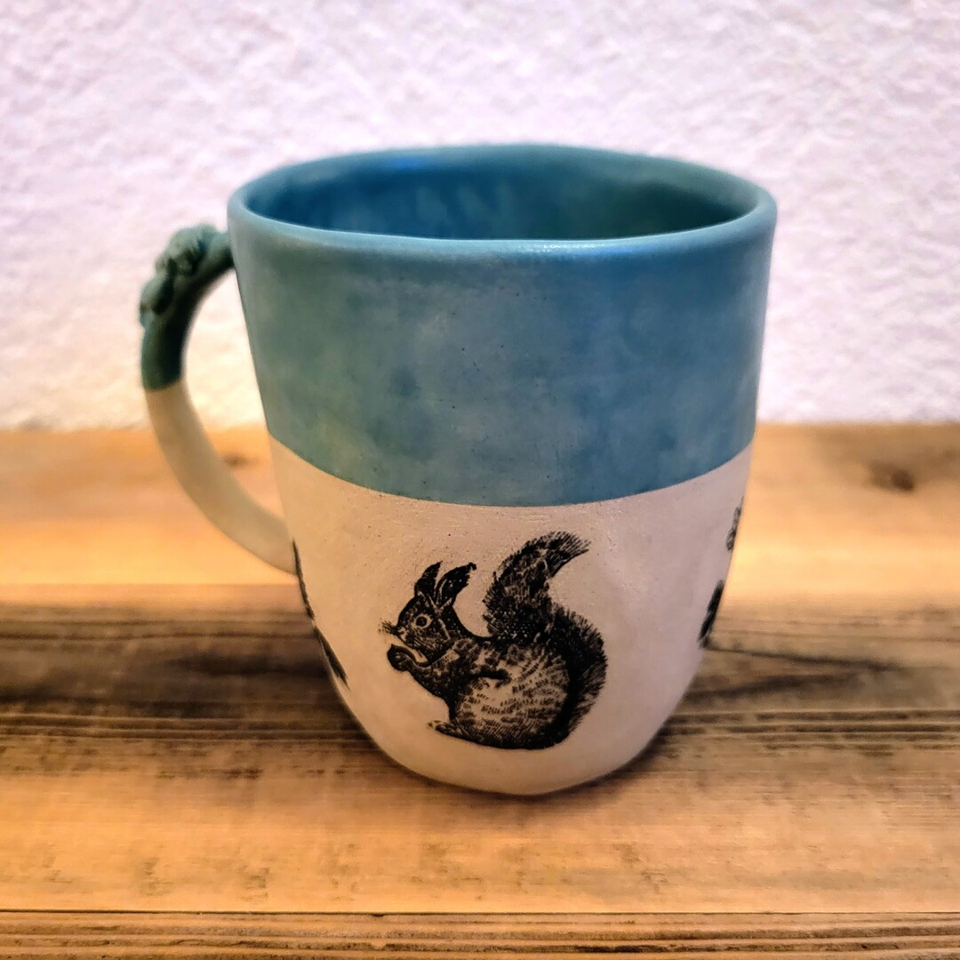 Keramiktasse Eichhörnchen