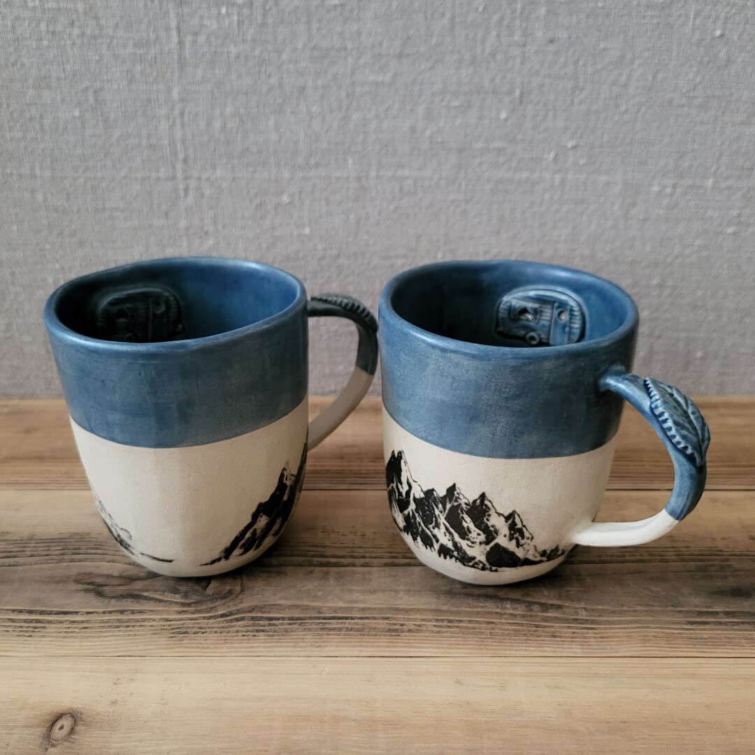 Keramiktasse Berge